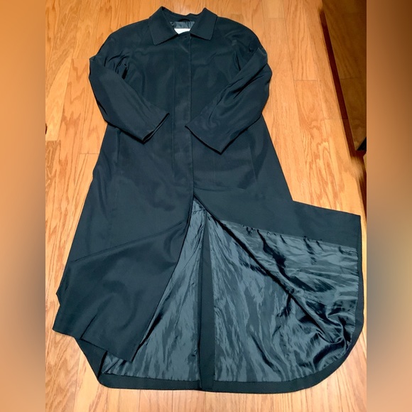 Women’s 8 Petite JONES NEW YORK Full Length Rain Trench Overcoat - Picture 3 of 16